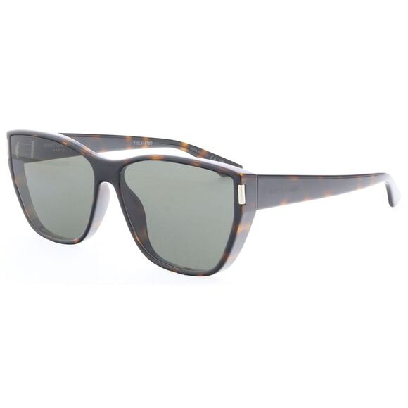 Saint Laurent SL 758 002 Havana Cat-Eye Sunglasses